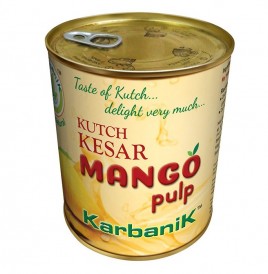 Karbanik Kutch Kesar Mango Pulp  Tin  850 grams